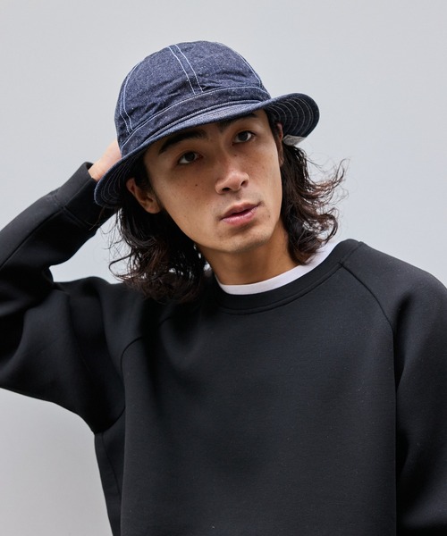 schott（ショット）の「Schott/ショット DENIM METORO HAT ブランドラベル コットンハット（ハット・メンズ・ブルー/ネイビー・58cm）」の17枚目の写真