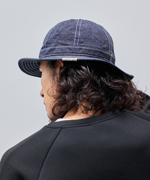 schott（ショット）の「Schott/ショット DENIM METORO HAT ブランドラベル コットンハット（ハット・メンズ・ブルー/ネイビー・58cm）」の21枚目の写真