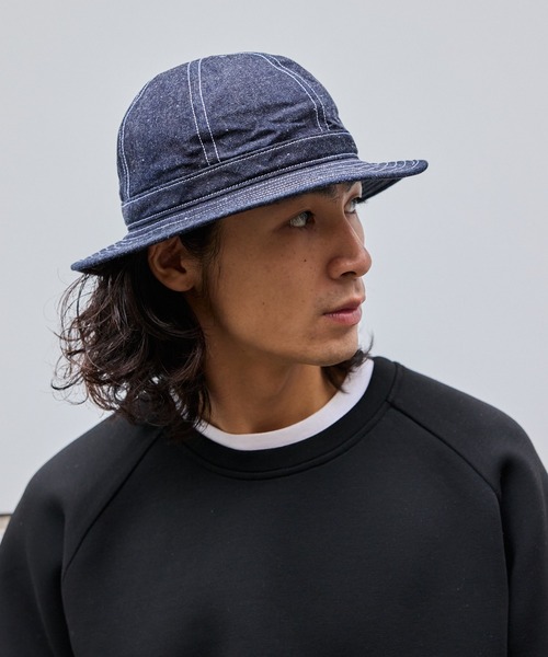 schott（ショット）の「Schott/ショット DENIM METORO HAT ブランドラベル コットンハット（ハット・メンズ・ブルー/ネイビー・58cm）」の18枚目の写真