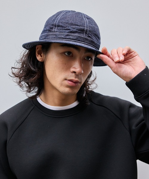 schott（ショット）の「Schott/ショット DENIM METORO HAT ブランドラベル コットンハット（ハット・メンズ・ブルー/ネイビー・58cm）」の19枚目の写真