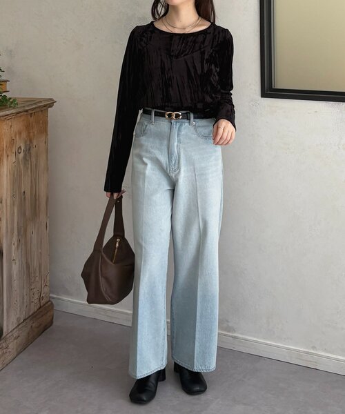 Thevon（ゼボン）の「ラウンドトゥヒールブーツ（ブーツ・レディース・ブラック・M/L）」の4枚目の写真