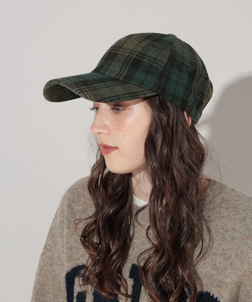 GEORGE'S（ジョージズ）の「チェックCAP（キャップ・レディース・ネイビー/グレー・FREE）」の4枚目の写真