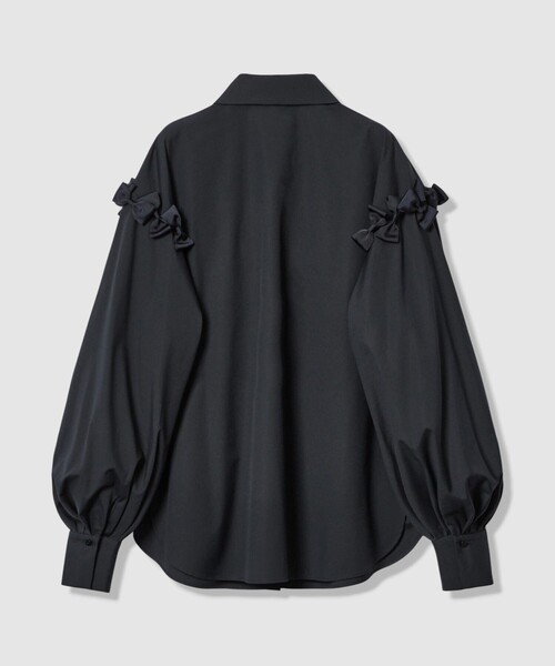 LOULOU WILLOUGHBY（ルルウィルビー）の「【LOULOU WILLOUGHBY】メニーリボンパフスリーブシャツ（シャツ/ブラウス・レディース・オフホワイト/ネイビー・2）」の16枚目の写真