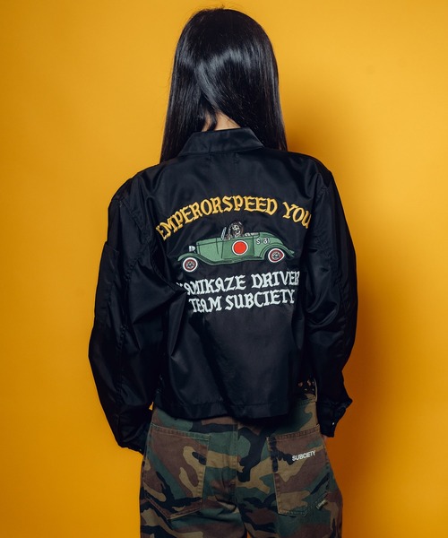 Subciety(サブサエティ)の「【WOMEN】Racing jkt(ナイロンジャケット・レディース・ブラック/オフホワイト・FREE)」の14枚目の写真