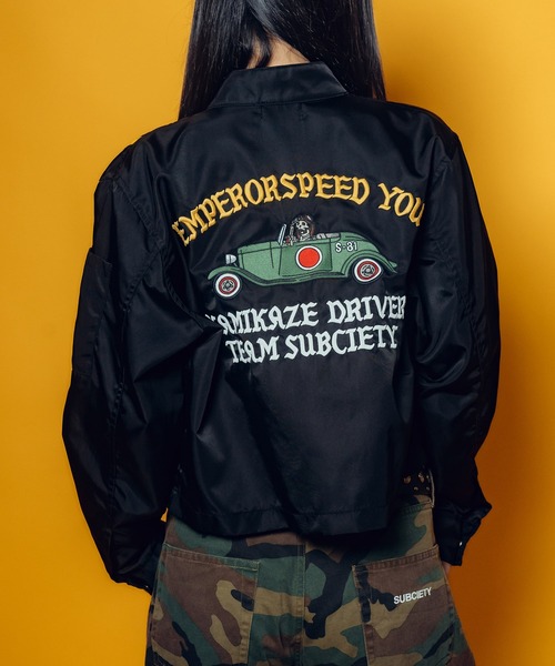 Subciety(サブサエティ)の「【WOMEN】Racing jkt(ナイロンジャケット・レディース・ブラック/オフホワイト・FREE)」の16枚目の写真