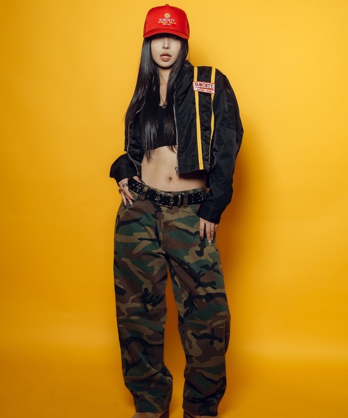 Subciety(サブサエティ)の「【WOMEN】Racing jkt(ナイロンジャケット・レディース・ブラック/オフホワイト・FREE)」の9枚目の写真