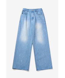 InstantFunk(インスタントファンク)の「【INSTANTFUNK】ダメージ ワイドパンツ(デニムパンツ)」