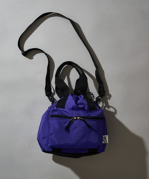 Drifter（ドリフター）の「【Drifter】HANDLE POCKET TOTE（トートバッグ・レディース・パープル/レオパード/サックスブルー/ブラック・FREE）」の3枚目の写真