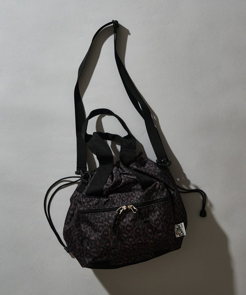 Drifter（ドリフター）の「【Drifter】HANDLE POCKET TOTE（トートバッグ・レディース・パープル/レオパード/サックスブルー/ブラック・FREE）」の4枚目の写真