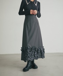 ARVELLIA | RUFFLE WAVE SKIRT(スカート)