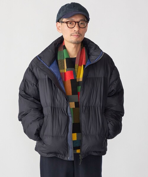 SHIPS(シップス)の「SHIPS: 〈手洗い可能〉ライトナイロン パデッド スタンド ブルゾン(ダウンジャケット/コート・メンズ・ブラック/カーキ/ネイビー・SMALL/MEDIUM/LARGE/X-LARGE)」の17枚目の写真