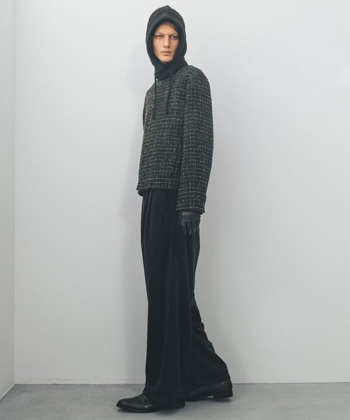 Juha(ユハ)の「【JUHA/ユハ】FANCY TWEED NO-COLLAR JACKET(ブルゾン・メンズ・ブラック・3/4)」の8枚目の写真