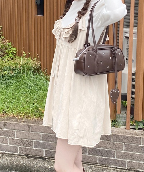 frunco（フランコ）の「スエードキャミワンピース（ワンピース・レディース・ライトベージュ/キャメル/ブラウン・FREE）」の13枚目の写真