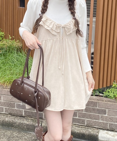 frunco（フランコ）の「スエードキャミワンピース（ワンピース・レディース・ライトベージュ/キャメル/ブラウン・FREE）」の22枚目の写真