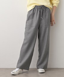 Dessin（デッサン）の「【セットアップ可/ウエスト総ゴム】ツイードライクワイドパンツ（その他パンツ）」
