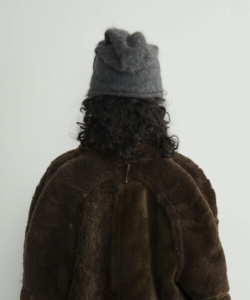 La Maison de Lyllis（メゾンドリリス）の「La Maison de Lyllis/ラ メゾン ド リリス LUZ / 2253044 / アンゴラビーニー（ニットキャップ/ビーニー・レディース・ブラック/ブラウン/チャコールグレー・ONE SIZE）」の16枚目の写真