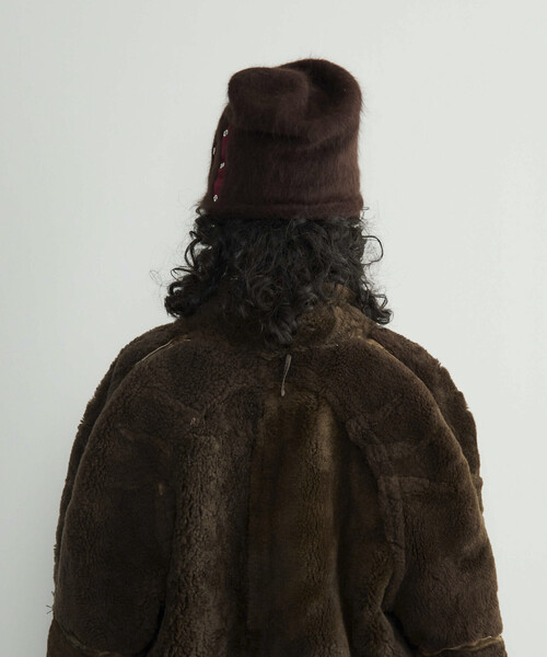 La Maison de Lyllis（メゾンドリリス）の「La Maison de Lyllis/ラ メゾン ド リリス LUZ / 2253044 / アンゴラビーニー（ニットキャップ/ビーニー・レディース・ブラック/ブラウン/チャコールグレー・ONE SIZE）」の12枚目の写真