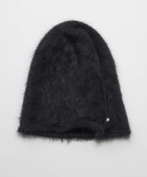 La Maison de Lyllis（メゾンドリリス）の「La Maison de Lyllis/ラ メゾン ド リリス LUZ / 2253044 / アンゴラビーニー（ニットキャップ/ビーニー・レディース・ブラック/ブラウン/チャコールグレー・ONE SIZE）」の7枚目の写真