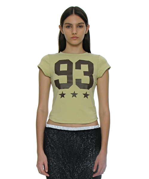PARTIMENTO WOMEN(パルティメントウィメン)の「93 チャオプリンテッドショートスリーブTシャツ_ライトグリーン(Tシャツ/カットソー・レディース・ライトグリーン・SMALL/MEDIUM)」の1枚目の写真