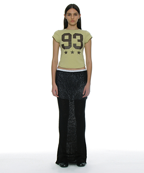 PARTIMENTO WOMEN(パルティメントウィメン)の「93 チャオプリンテッドショートスリーブTシャツ_ライトグリーン(Tシャツ/カットソー・レディース・ライトグリーン・SMALL/MEDIUM)」の7枚目の写真
