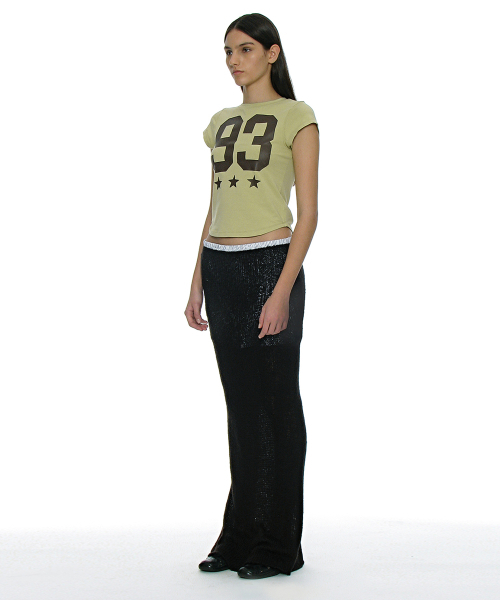PARTIMENTO WOMEN(パルティメントウィメン)の「93 チャオプリンテッドショートスリーブTシャツ_ライトグリーン(Tシャツ/カットソー・レディース・ライトグリーン・SMALL/MEDIUM)」の8枚目の写真