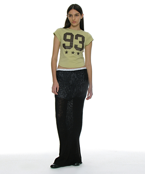 PARTIMENTO WOMEN(パルティメントウィメン)の「93 チャオプリンテッドショートスリーブTシャツ_ライトグリーン(Tシャツ/カットソー・レディース・ライトグリーン・SMALL/MEDIUM)」の10枚目の写真