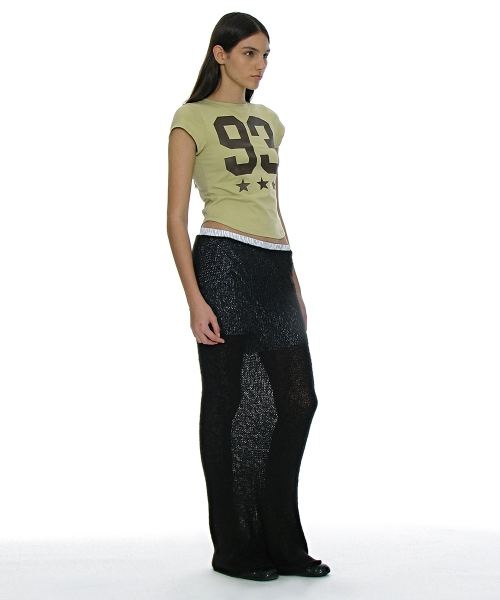 PARTIMENTO WOMEN(パルティメントウィメン)の「93 チャオプリンテッドショートスリーブTシャツ_ライトグリーン(Tシャツ/カットソー・レディース・ライトグリーン・SMALL/MEDIUM)」の11枚目の写真