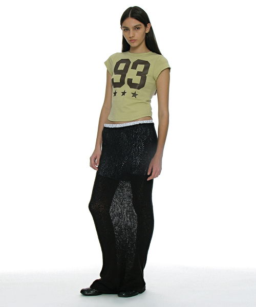 PARTIMENTO WOMEN(パルティメントウィメン)の「93 チャオプリンテッドショートスリーブTシャツ_ライトグリーン(Tシャツ/カットソー・レディース・ライトグリーン・SMALL/MEDIUM)」の12枚目の写真