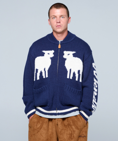 WKNDRS(ウィーキャンドース)の「SHEEP COWICHAN CARDIGAN (NAVY)(カーディガン/ボレロ・レディース・その他・LARGE/X-LARGE/MEDIUM)」の7枚目の写真