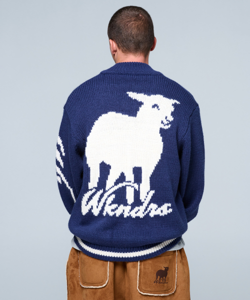 WKNDRS(ウィーキャンドース)の「SHEEP COWICHAN CARDIGAN (NAVY)(カーディガン/ボレロ・レディース・その他・LARGE/X-LARGE/MEDIUM)」の8枚目の写真