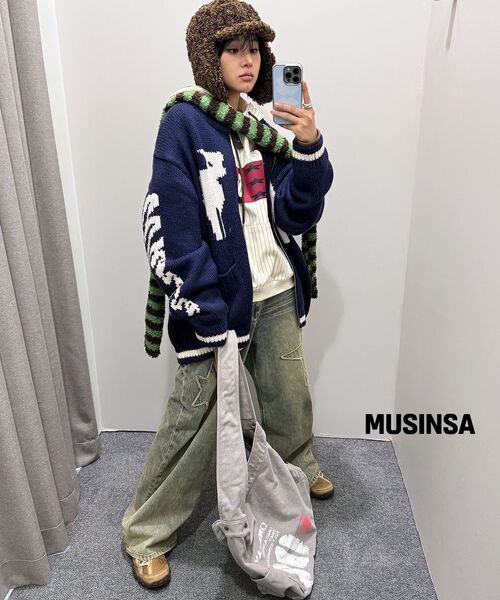 WKNDRS(ウィーキャンドース)の「SHEEP COWICHAN CARDIGAN (NAVY)(カーディガン/ボレロ・レディース・その他・LARGE/X-LARGE/MEDIUM)」の10枚目の写真