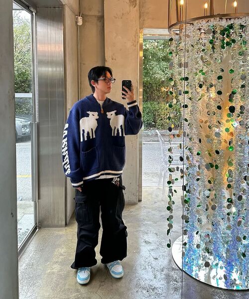 WKNDRS(ウィーキャンドース)の「SHEEP COWICHAN CARDIGAN (NAVY)(カーディガン/ボレロ・レディース・その他・LARGE/X-LARGE/MEDIUM)」の15枚目の写真