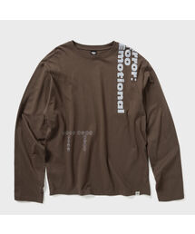イモーショナルTT長袖Tシャツ - ブラウン