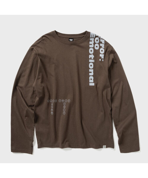SUPERSUB(スーパーサブ)の「イモーショナルTT長袖Tシャツ - ブラウン(Tシャツ/カットソー・メンズ・その他・SMALL/MEDIUM/LARGE)」の1枚目の写真