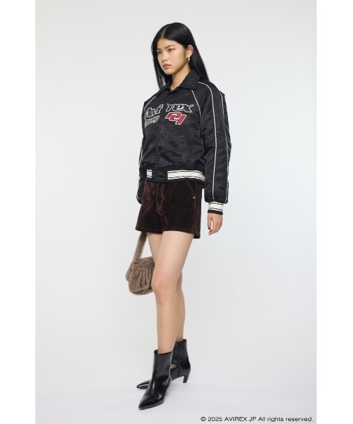 MOUSSY(マウジー)の「AVIREX VARSITY ジャケット(その他アウター・レディース・ブラック/レッド・FREE)」の5枚目の写真