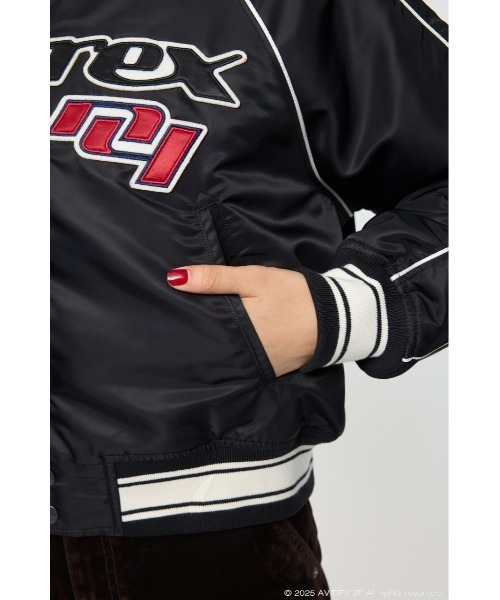 MOUSSY(マウジー)の「AVIREX VARSITY ジャケット(その他アウター・レディース・ブラック/レッド・FREE)」の13枚目の写真