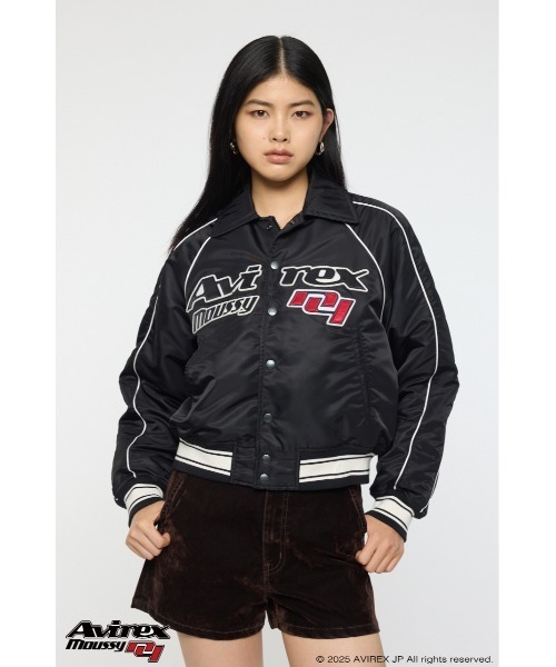 MOUSSY(マウジー)の「AVIREX VARSITY ジャケット(その他アウター・レディース・ブラック/レッド・FREE)」の3枚目の写真