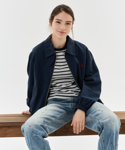 AECA(エイカ)の「AECA WASHED CLOVER BAYPORT JACKET-NAVY(ナイロンジャケット・レディース・その他・MEDIUM/LARGE/SMALL)」の2枚目の写真