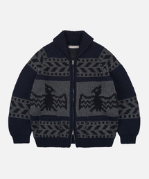 THUNDERBIRD HEAVY COWICHAN JACKET _ NAVY