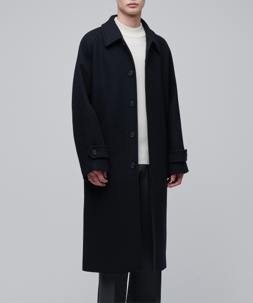 MUSINSA STANDARD（ムシンサスタンダード）の「カシミアブレンド特大バルマカンコート[ネイビー]（チェスターコート・メンズ・その他・XX-LARGE/MEDIUM/LARGE/X-LARGE）」の3枚目の写真