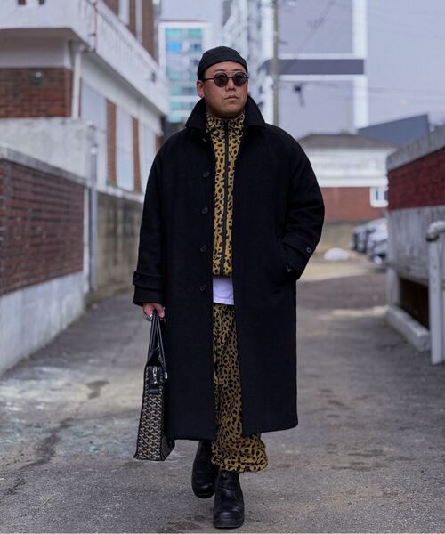 MUSINSA STANDARD（ムシンサスタンダード）の「カシミアブレンド特大バルマカンコート[ネイビー]（チェスターコート・メンズ・その他・XX-LARGE/MEDIUM/LARGE/X-LARGE）」の15枚目の写真