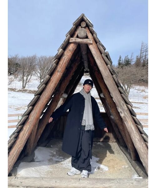 MUSINSA STANDARD（ムシンサスタンダード）の「カシミアブレンド特大バルマカンコート[ネイビー]（チェスターコート・メンズ・その他・XX-LARGE/MEDIUM/LARGE/X-LARGE）」の21枚目の写真