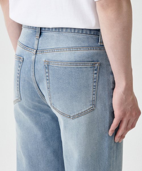 MUSINSA STANDARD（ムシンサスタンダード）の「[クールタンダード] ストレートデニムパンツ [スカイブルー]（デニムパンツ・メンズ・その他・40/38/42/36/28/29/34/32/30/33/26/27/31）」の5枚目の写真