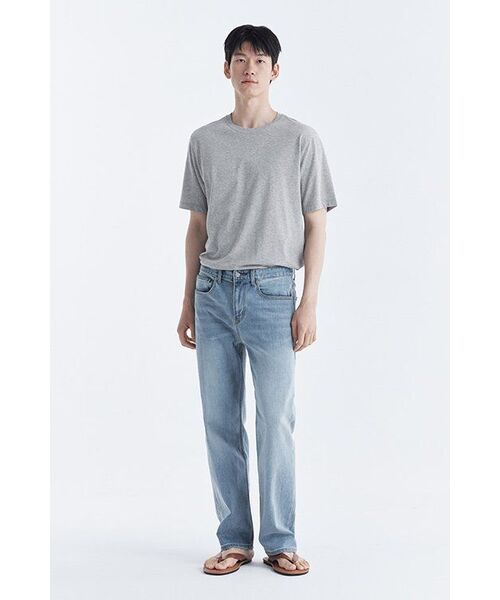 MUSINSA STANDARD（ムシンサスタンダード）の「[クールタンダード] ストレートデニムパンツ [スカイブルー]（デニムパンツ・メンズ・その他・40/38/42/36/28/29/34/32/30/33/26/27/31）」の8枚目の写真