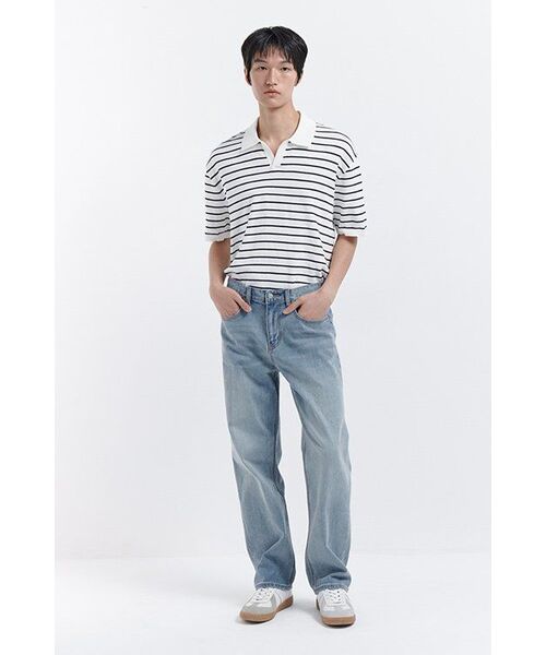 MUSINSA STANDARD（ムシンサスタンダード）の「[クールタンダード] ストレートデニムパンツ [スカイブルー]（デニムパンツ・メンズ・その他・40/38/42/36/28/29/34/32/30/33/26/27/31）」の9枚目の写真