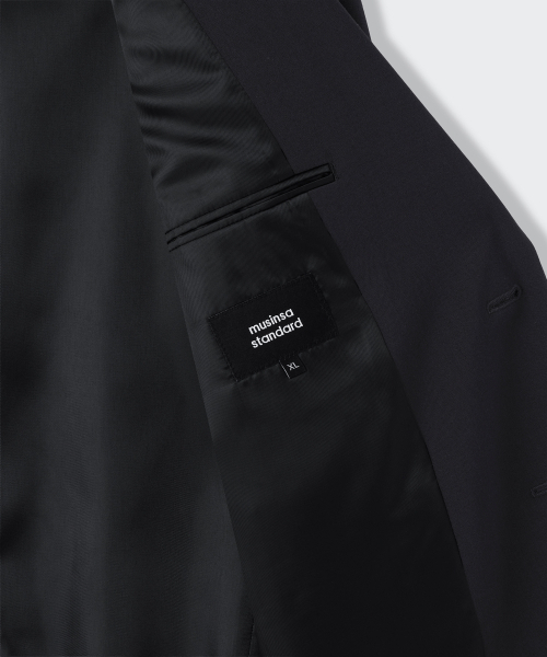 MUSINSA STANDARD（ムシンサスタンダード）の「リラックスベーシックブレザー[ダークグレー]（テーラードジャケット・メンズ・その他・MEDIUM/LARGE/X-LARGE/XX-LARGE）」の10枚目の写真