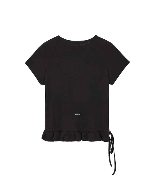 RENSE(レンセ)の「Eyelet Frill Half T-shirt Black(Tシャツ/カットソー・レディース・その他・OS)」の5枚目の写真