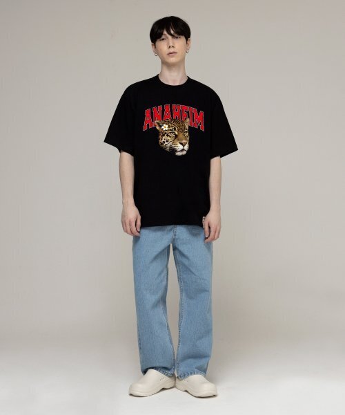 GRAVER（グレーバー）の「[UNISEX]エナハイムリアルレオパードバンファルティ_ブラック（Tシャツ/カットソー・レディース・ブラック・MEDIUM/SMALL/X-LARGE/LARGE）」の2枚目の写真