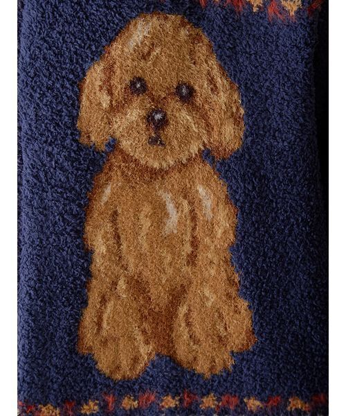 ジェラピケ 新品未開封 パウダーDOG柄ジャガード ルームウェア 上下セット gelato pique（ジェラートピケ）の「パウダーDOG3柄ジャガードプル