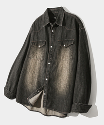 DIMITRI BLACK（ディミトリブラック）の「Bio Western Denim Shirt_Dust Black（シャツ/ブラウス・メンズ）」